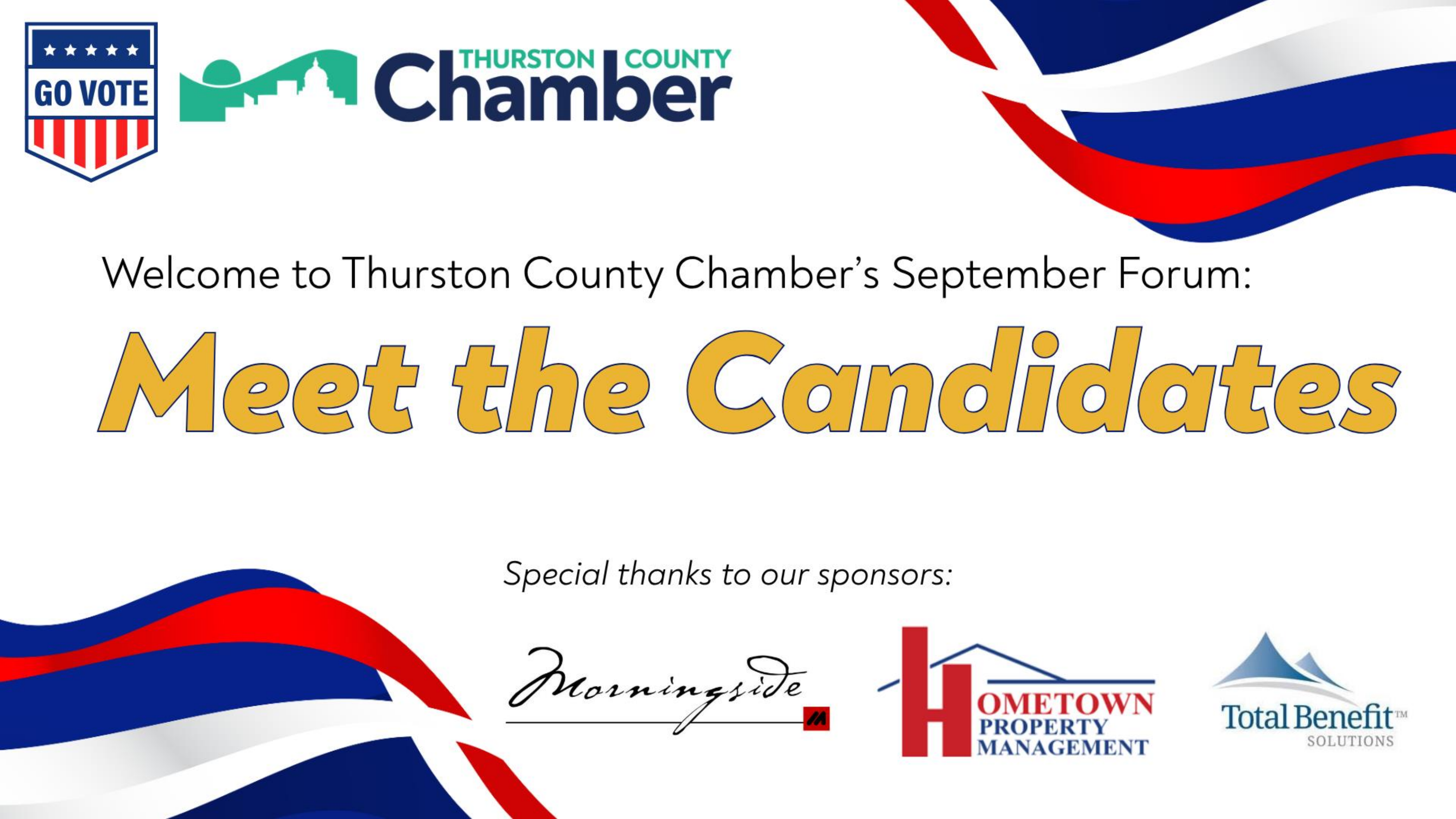 Thurston County Chamber Forum: September 2026